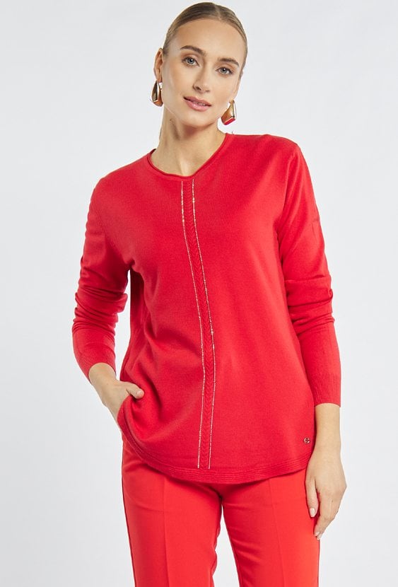 Sweter damski z połyskiem