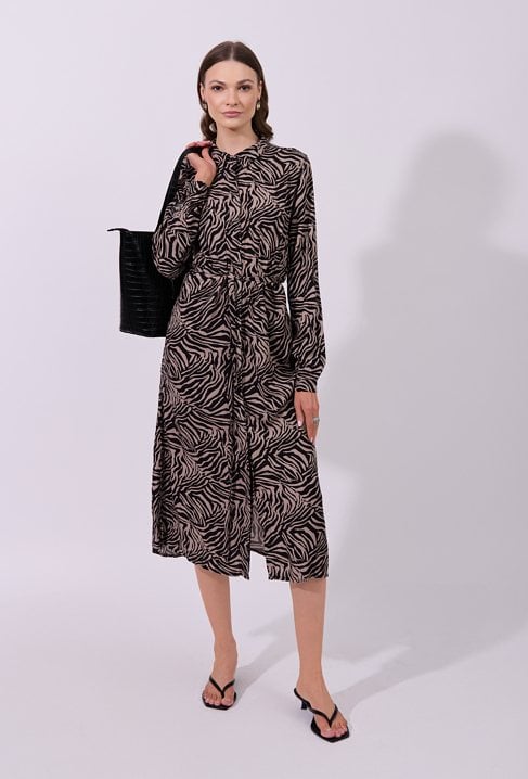 Długa szmizjerka z wiskozy