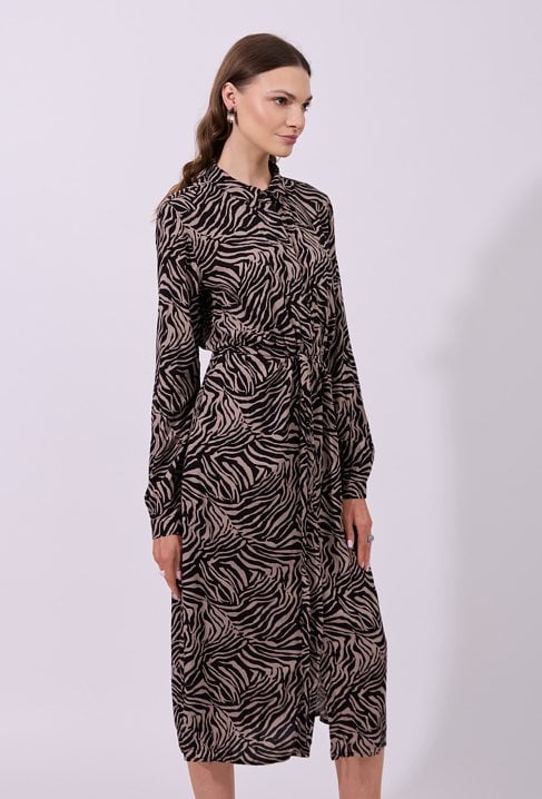 Długa szmizjerka z wiskozy