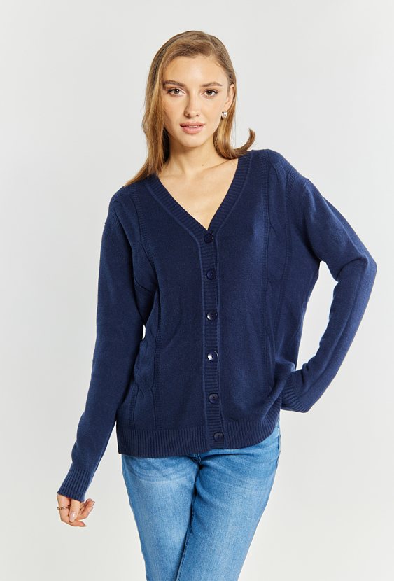 Rozpinany sweter damski