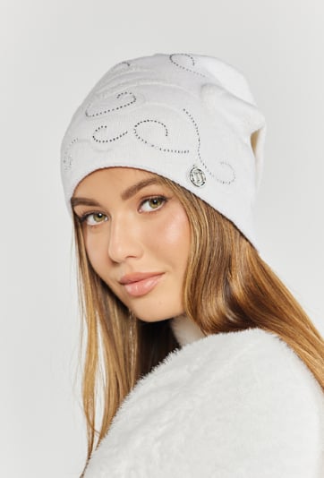 Czapka damska z domieszką wełny