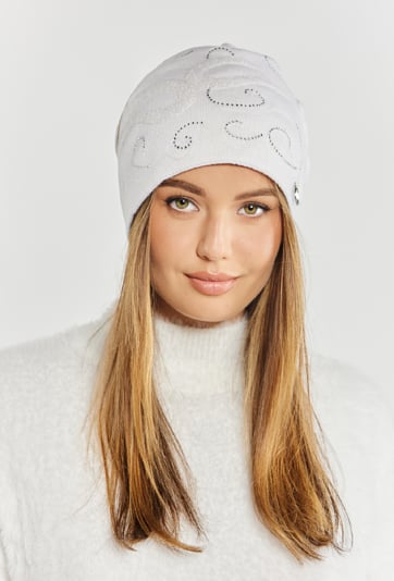 Czapka damska z domieszką wełny