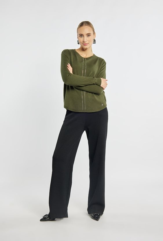 Sweter damski z połyskiem