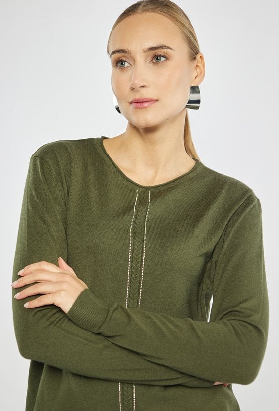 Sweter damski z połyskiem