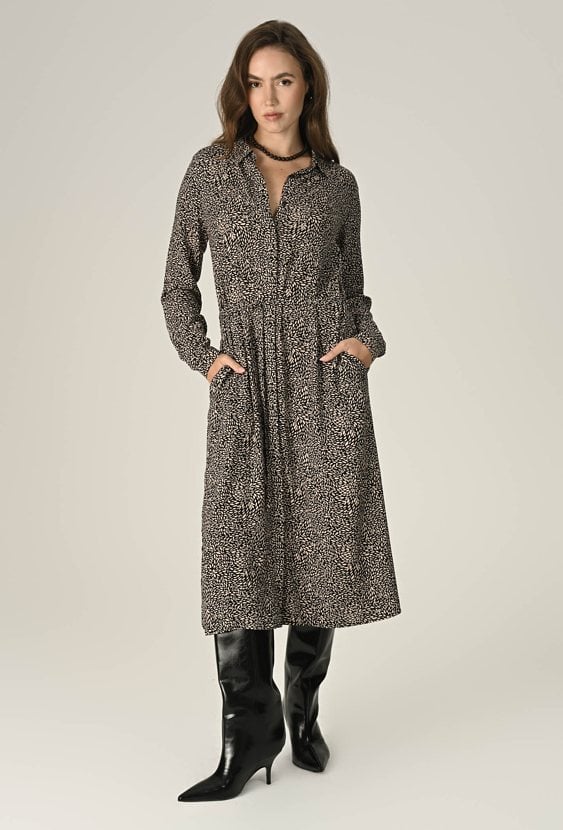 Długa szmizjerka z wiskozy