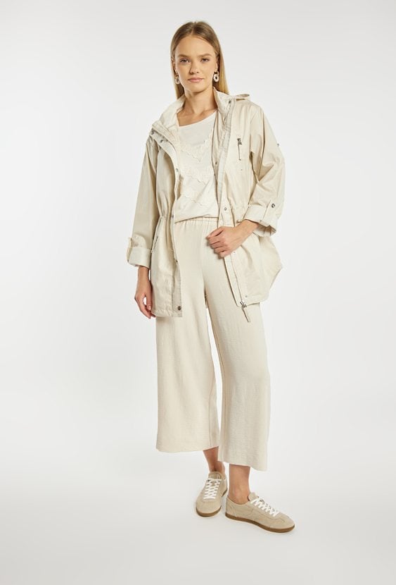 Krótka parka damska z kapturem