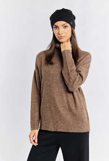 Czapka damska z domieszką wełny