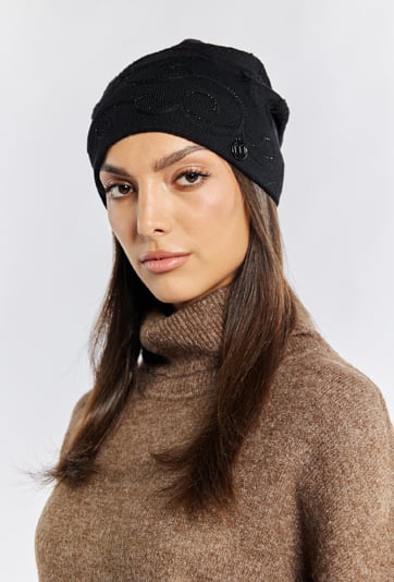 Czapka damska z domieszką wełny