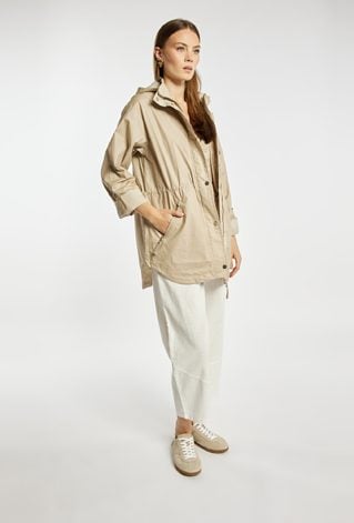 Krótka parka damska z kapturem