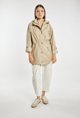 Krótka parka damska z kapturem