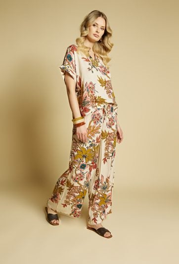 Spodnie pareo wzorzyste