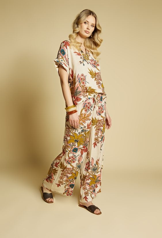 Spodnie pareo wzorzyste