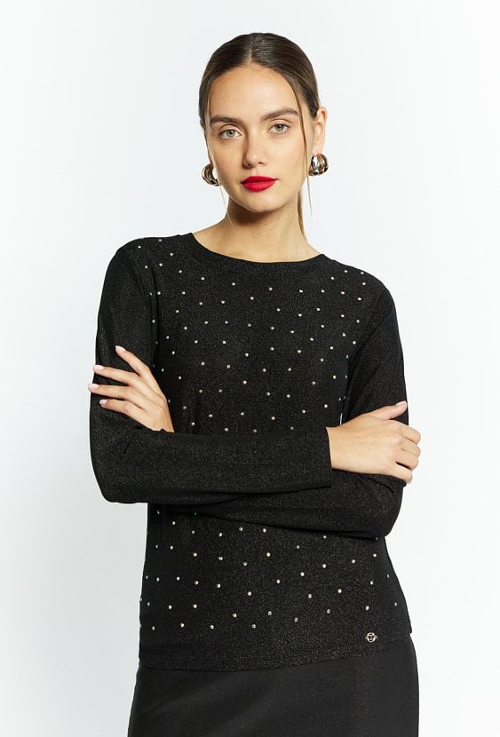 Połyskująca bluzka damska