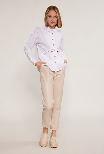 Koszulowa bluzka damska