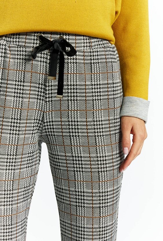 Spodnie damskie z wiązaniem