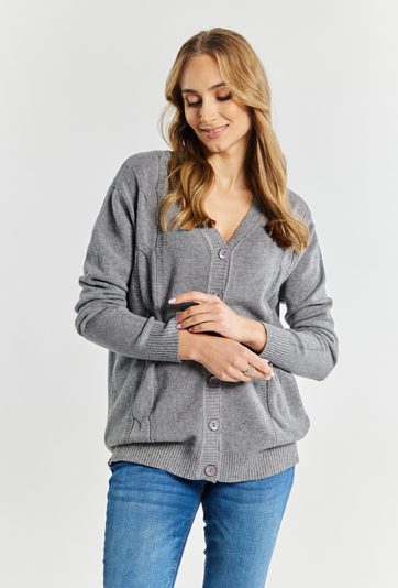 Rozpinany sweter damski