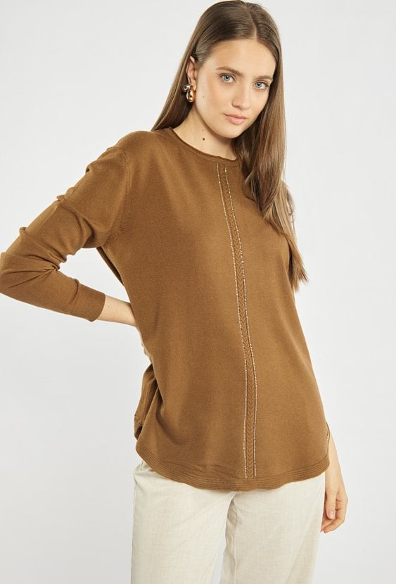 Sweter damski z połyskiem