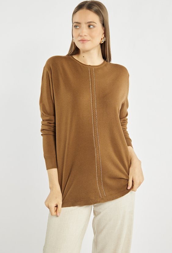 Sweter damski z połyskiem