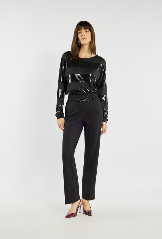 Eleganckie czarne spodnie