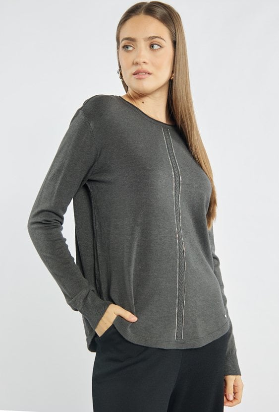 Sweter damski z połyskiem