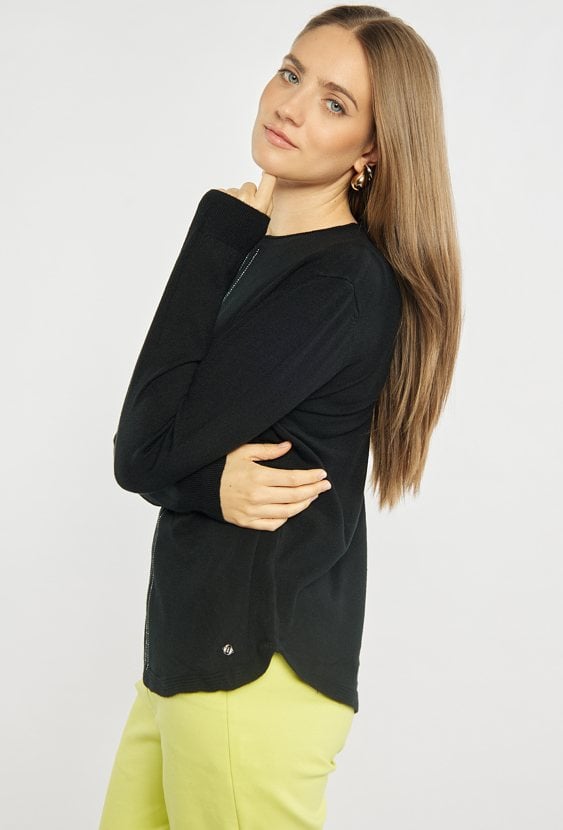 Sweter damski z połyskiem