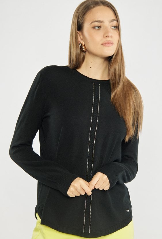 Sweter damski z połyskiem