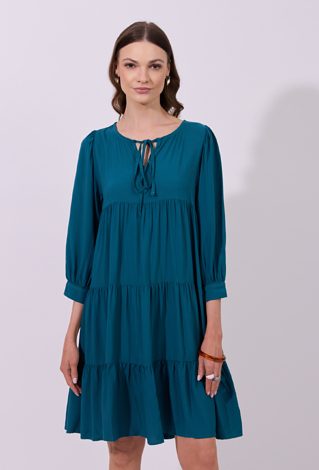 Kwiatowa sukienka z wiskozy