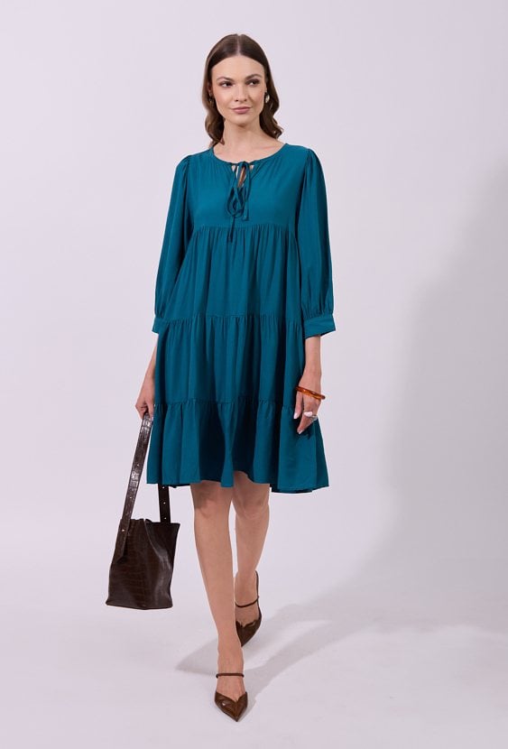 Kwiatowa sukienka z wiskozy