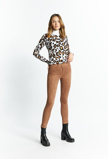 Materiałowe spodnie damskie