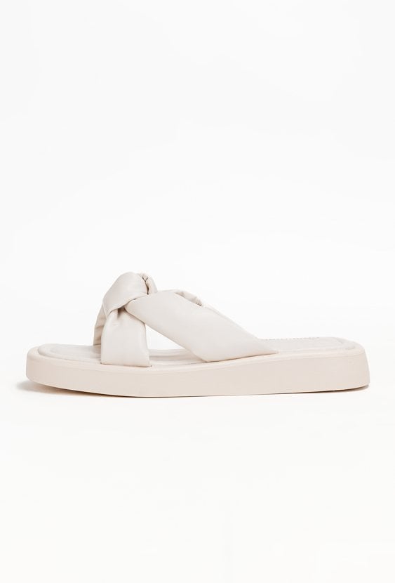 Beżowe klapki ANCELO