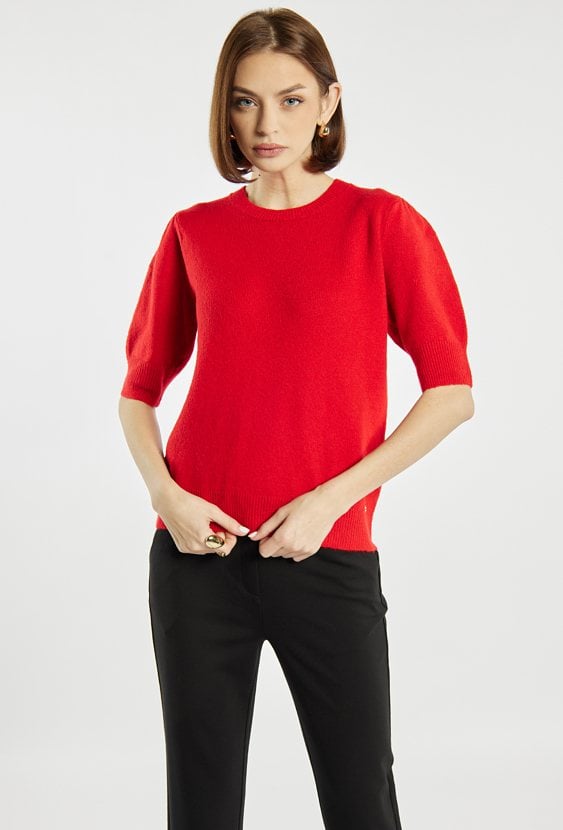 Sweter z krótkim rękawem