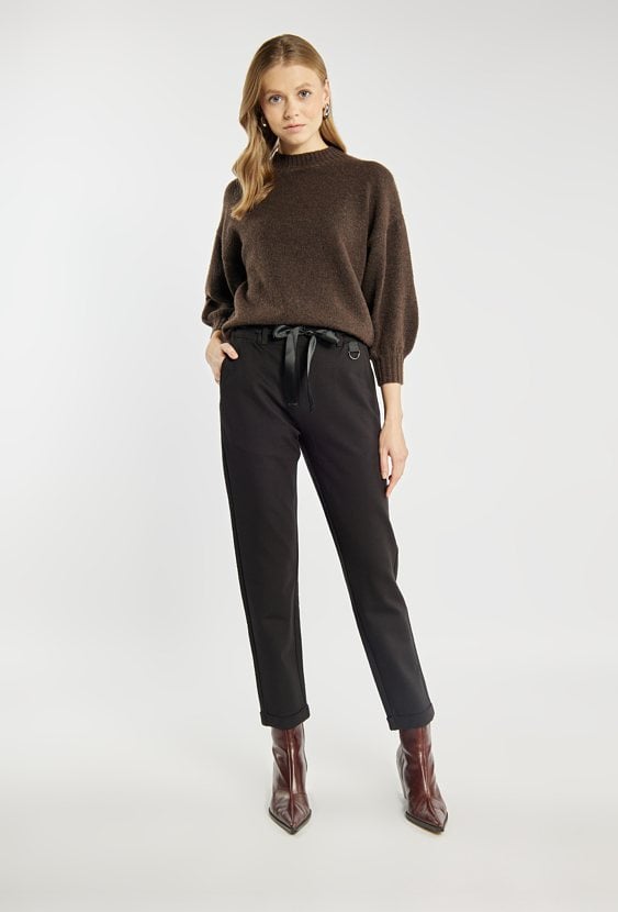 Spodnie z ozdobnym wiązaniem