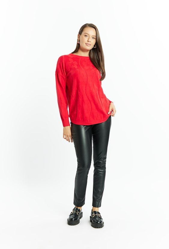 Wiskozowy sweter damski