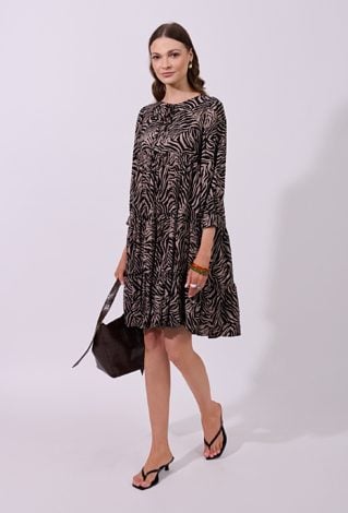 Kwiatowa sukienka z wiskozy