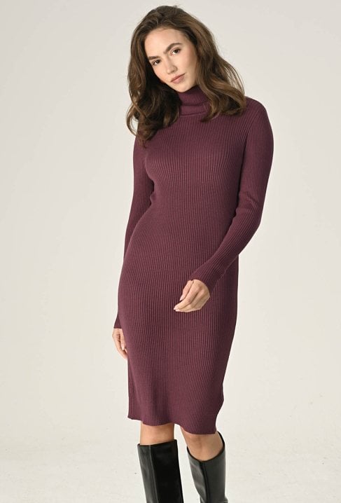 Dzianinowa sukienka z wiskozą