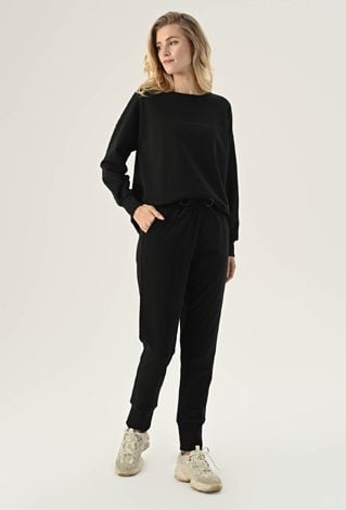 Czarne spodnie dresowe