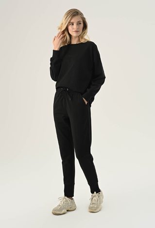 Czarne spodnie dresowe