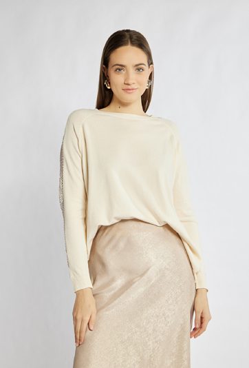 Sweter damski z dżetami