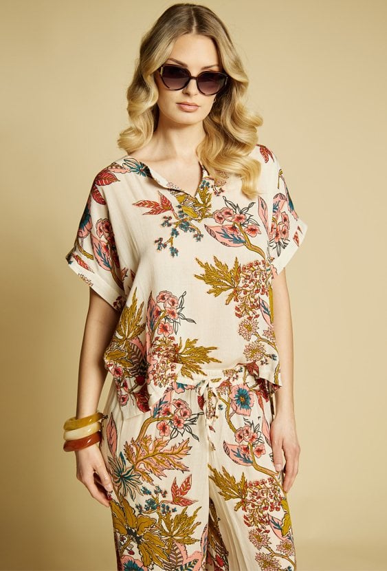 Pareo damskie wzorzyste