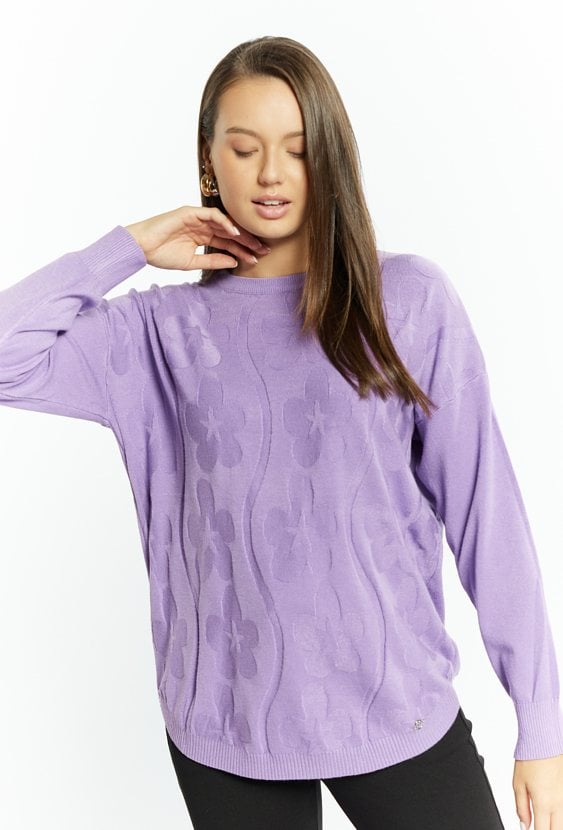 Wiskozowy sweter damski