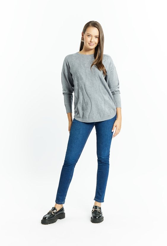 Wiskozowy sweter damski