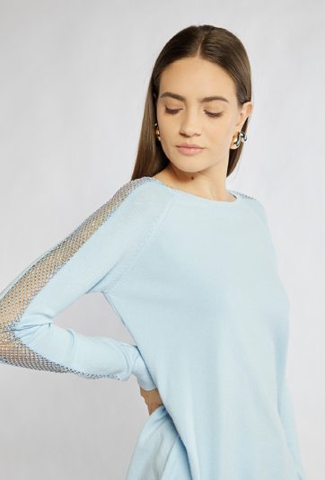 Sweter damski z dżetami