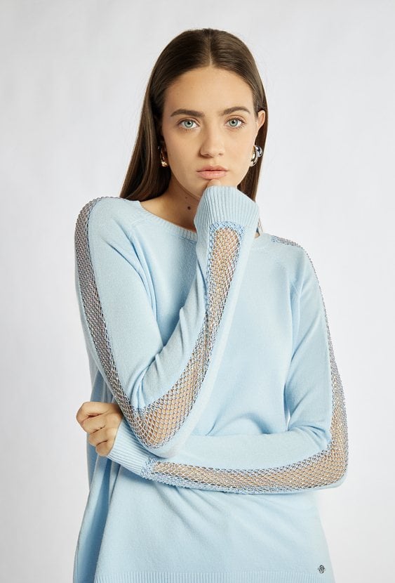 Sweter damski z dżetami