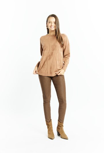 Wiskozowy sweter damski