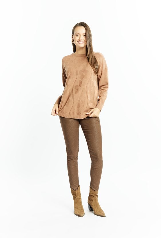 Wiskozowy sweter damski