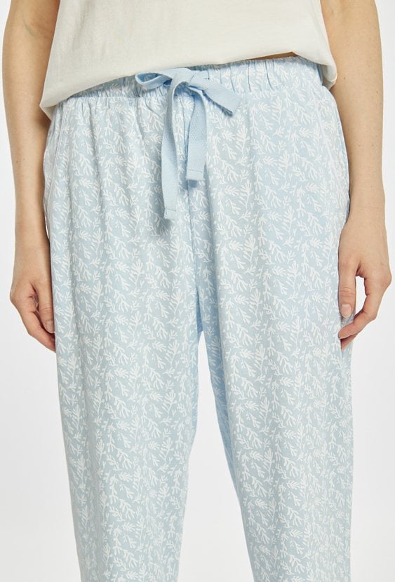 Wzorzyste spodnie od piżamy 7/8