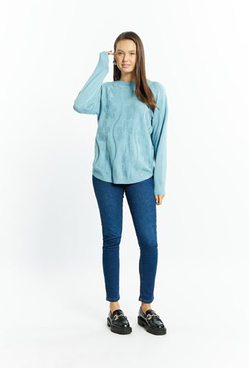 Wiskozowy sweter damski