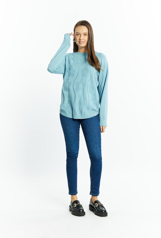 Wiskozowy sweter damski