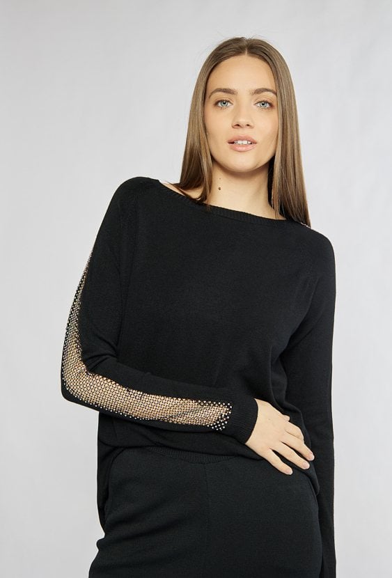 Sweter damski z dżetami