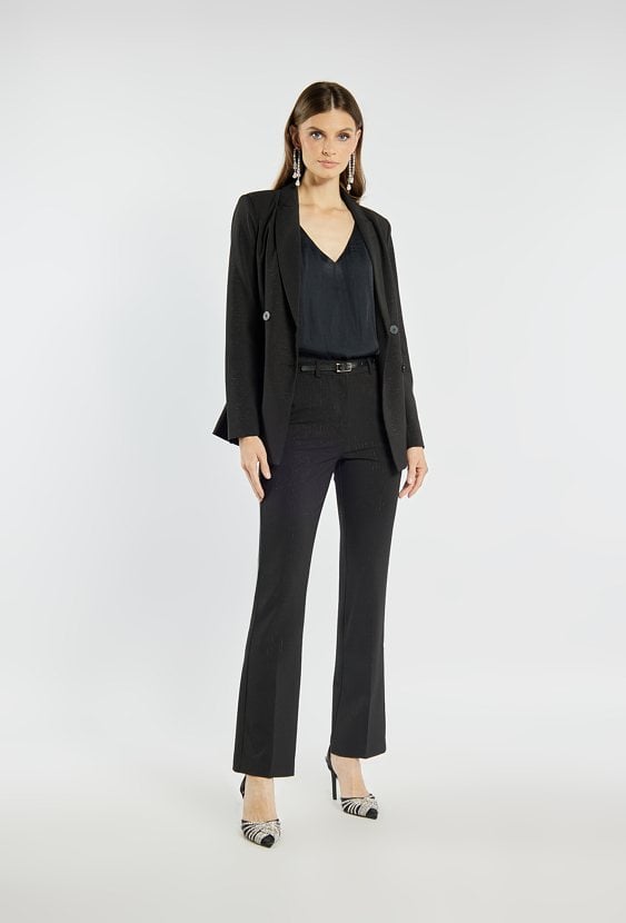 Eleganckie spodnie z połyskiem